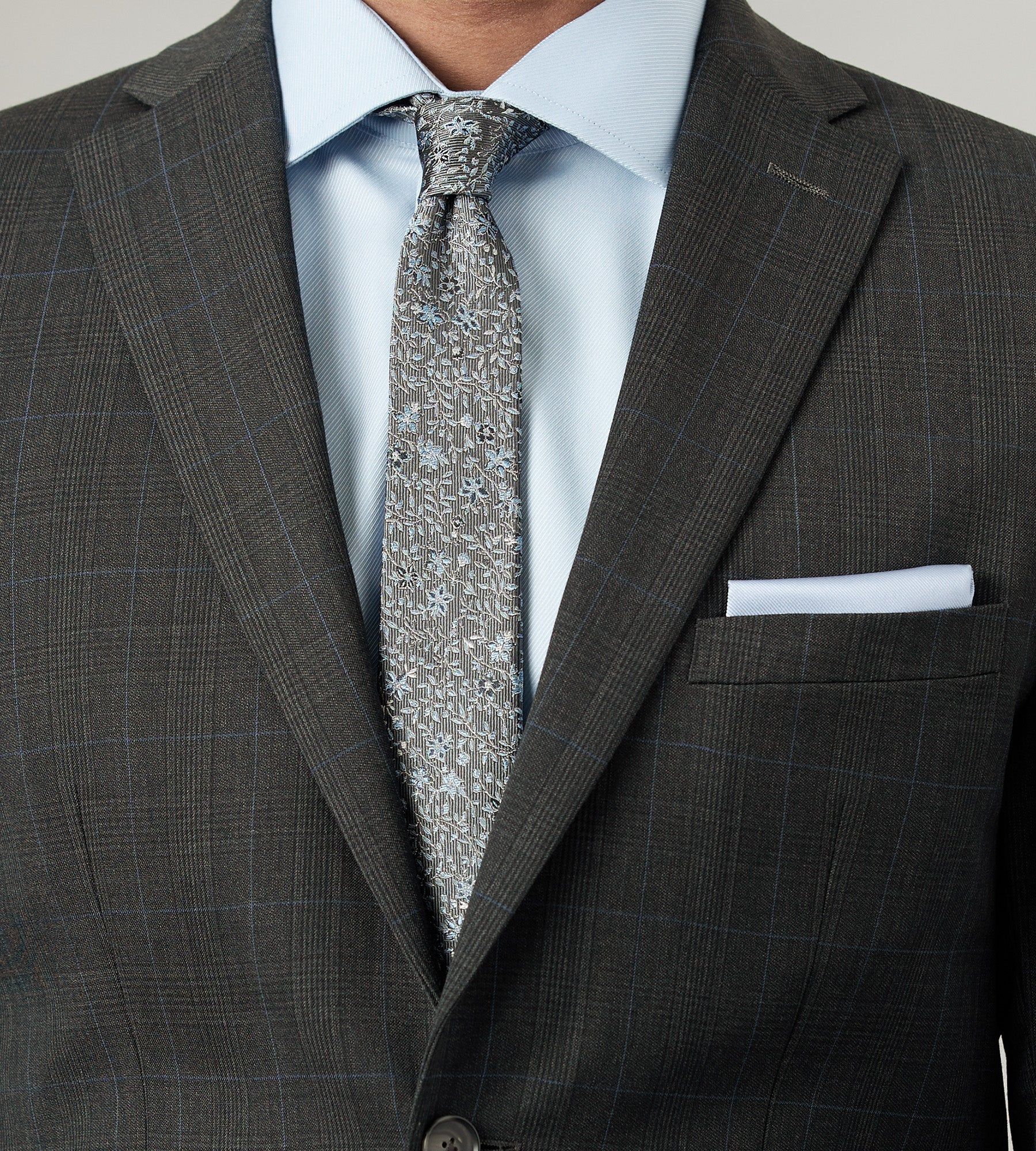 Modern Fit Check Wool Suit sold by Tip Top product image thumbnail 2