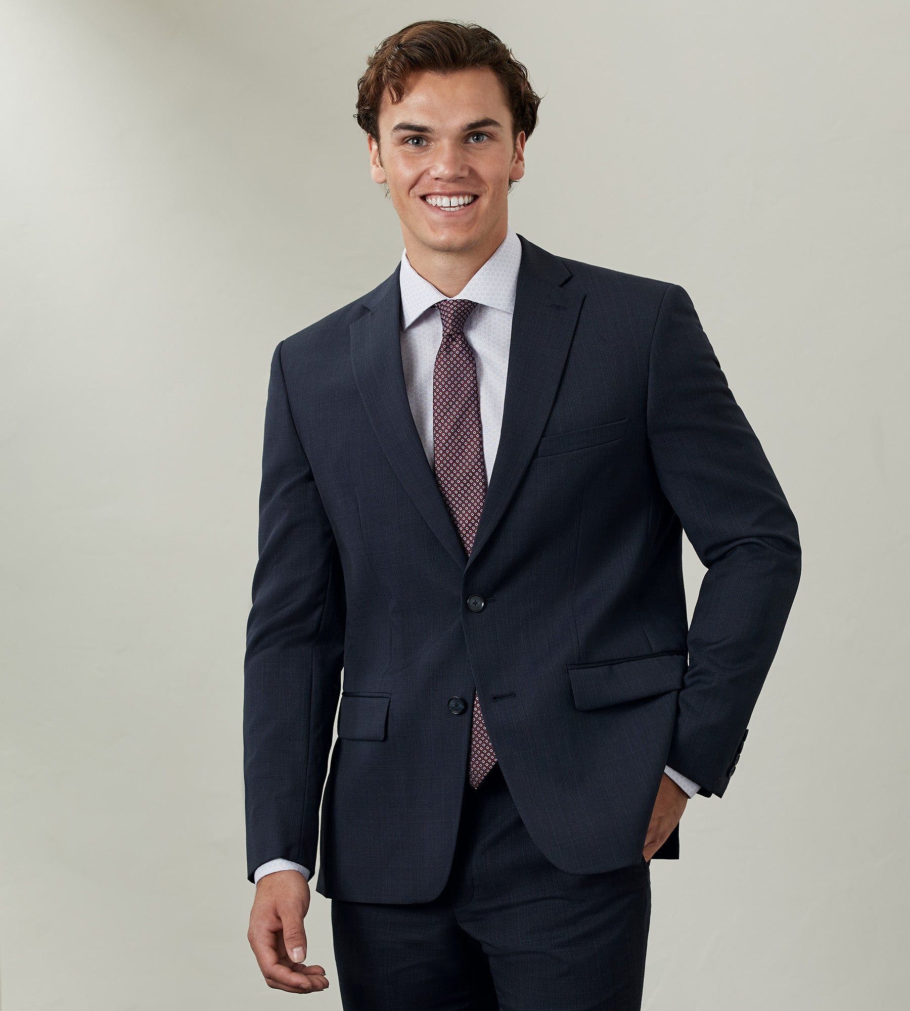 Modern Fit Check Wool Suit sold by Tip Top product image thumbnail 5