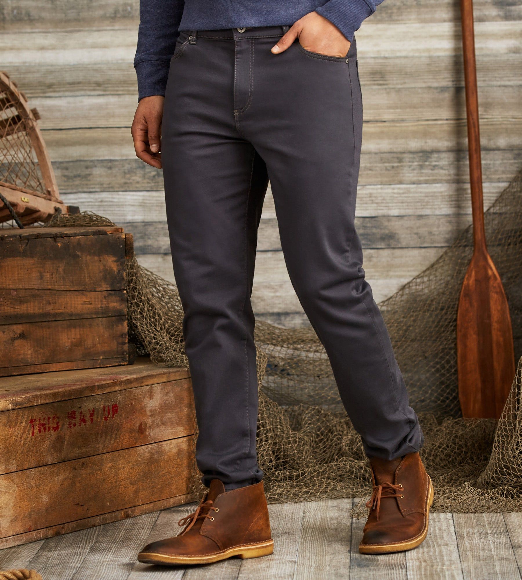 Modern Fit Performance Five-Pocket 360° Stretch Casual Pants sold by Tip Top product image thumbnail 4