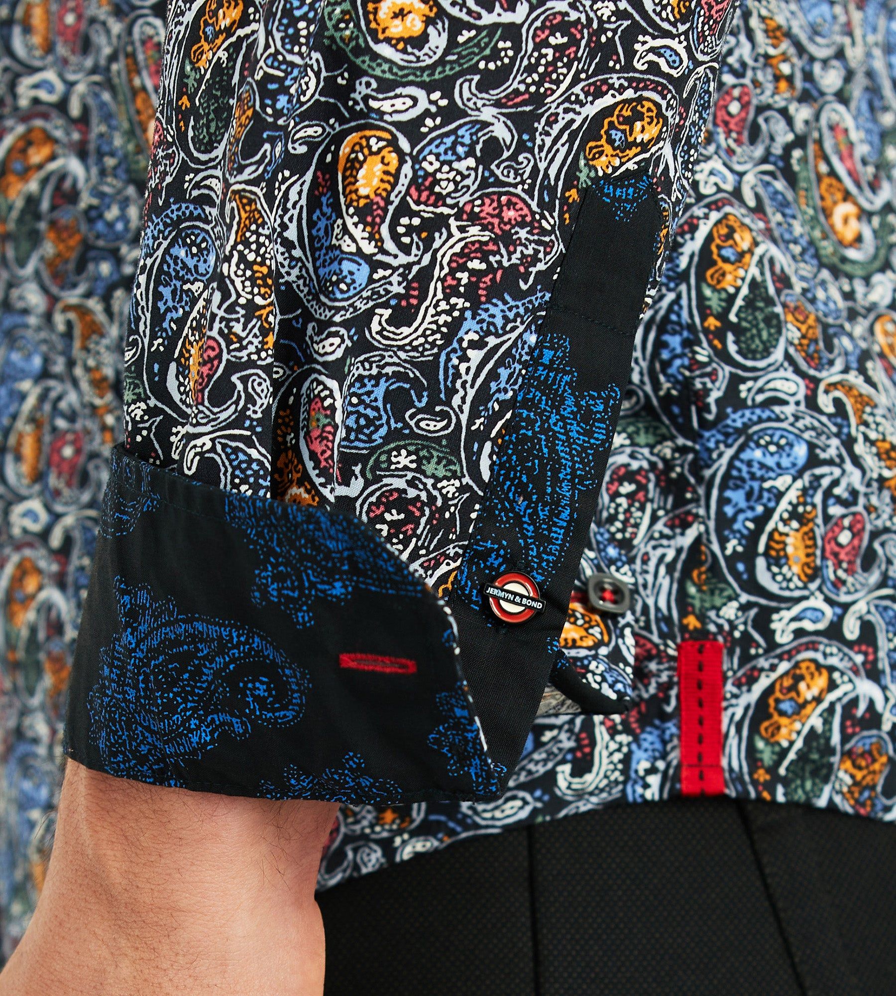 Modern Fit Long-Sleeve Double-Collar Paisley Print Sport Shirt sold by Tip Top product image thumbnail 4