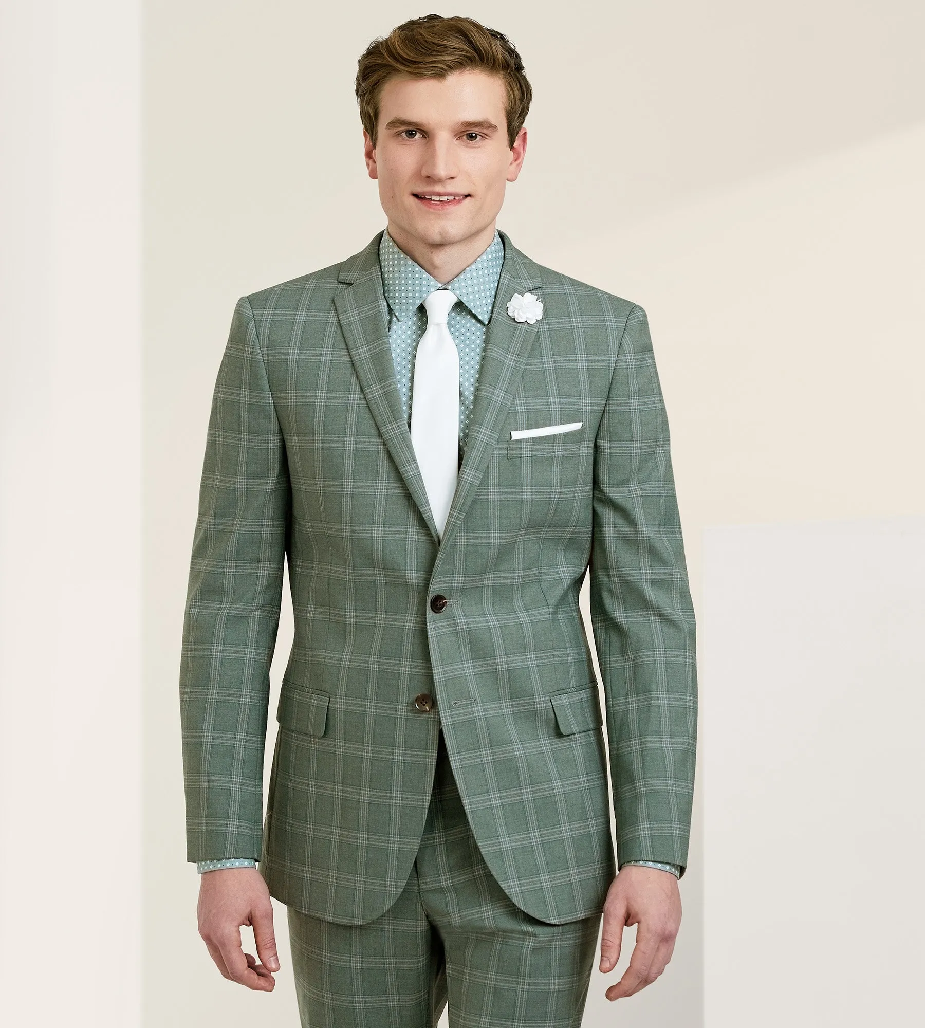 Slim Fit Check Suit Separate Jacket sold by Tip Top