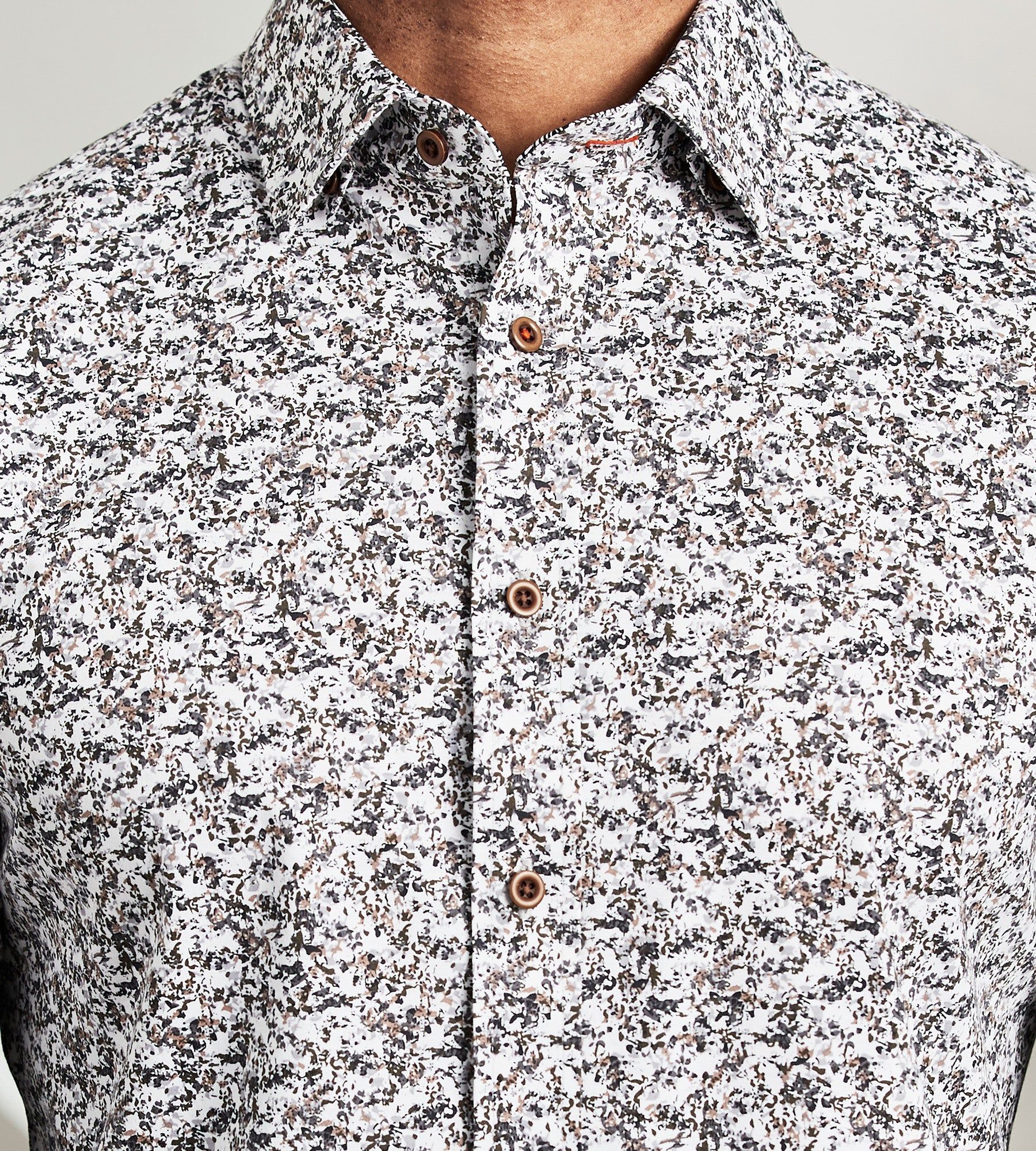 Modern Fit Long Sleeve 360° Stretch Water Colour Print Sport Shirt sold by Tip Top product image thumbnail 2