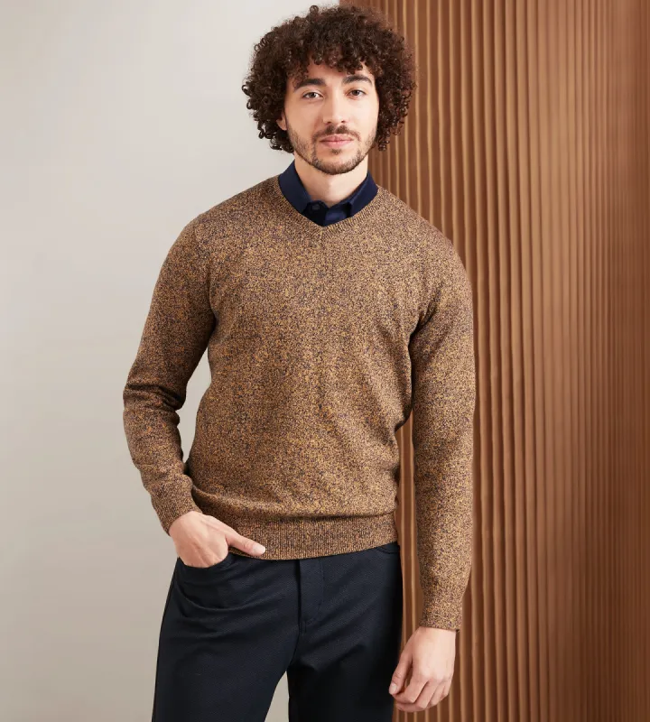 Modern Fit Long Sleeve V Neck Sweater sold by Tip Top