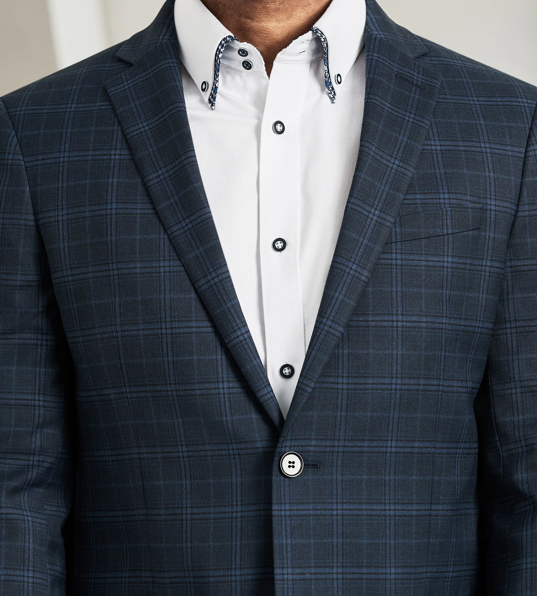 Modern Fit Stretch Check Suit sold by Tip Top product image thumbnail 2