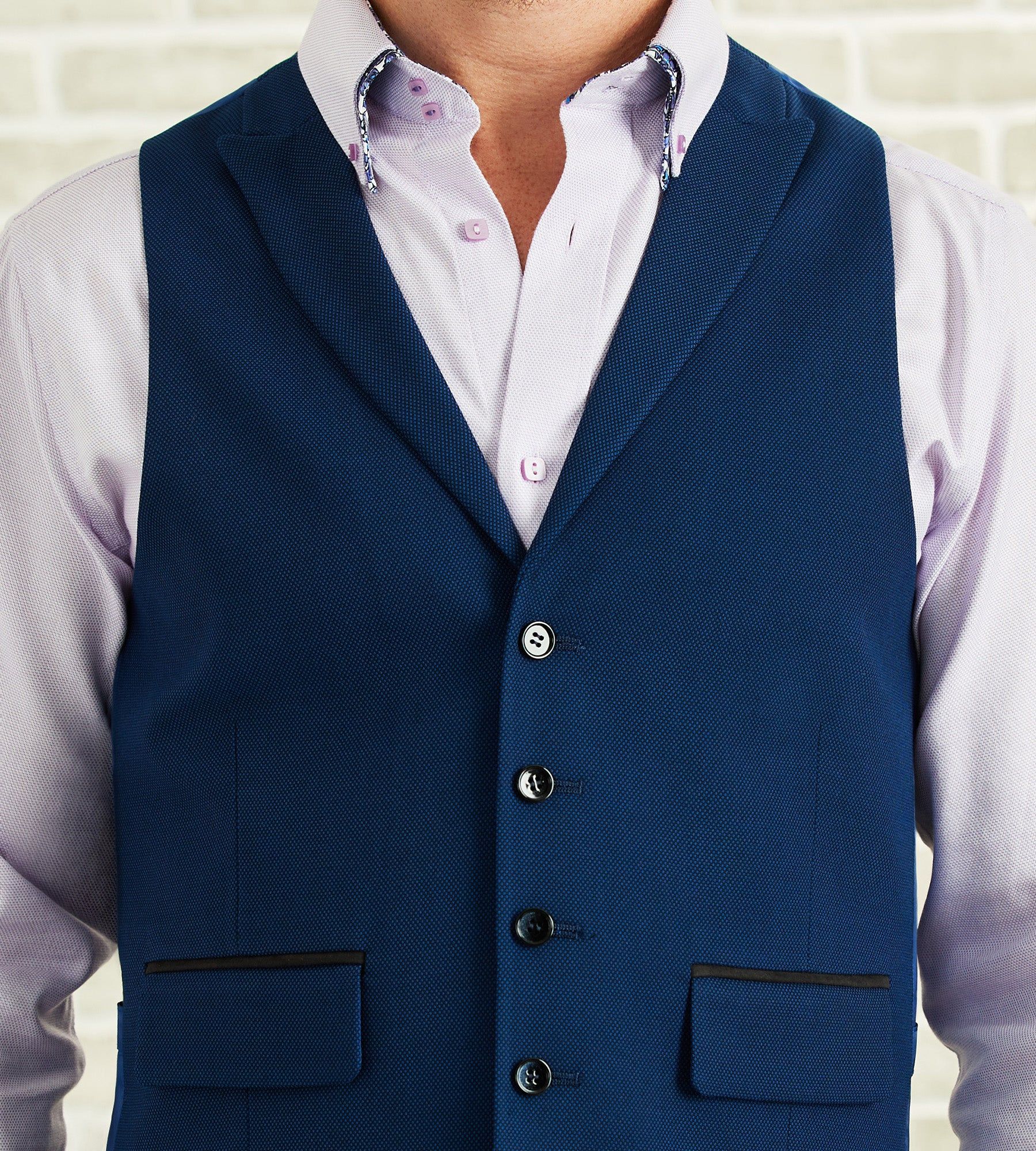 Slim Fit Peak Lapel Suit Separate Vest sold by Tip Top product image thumbnail 2