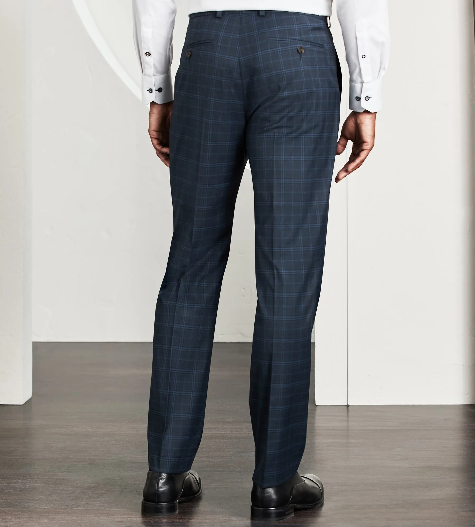 Modern Fit Stretch Check Suit Separate Pants sold by Tip Top product image thumbnail 3