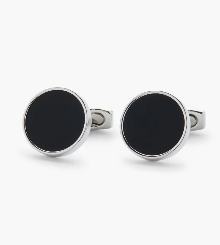 Modern Round Cufflink sold by Tip Top
