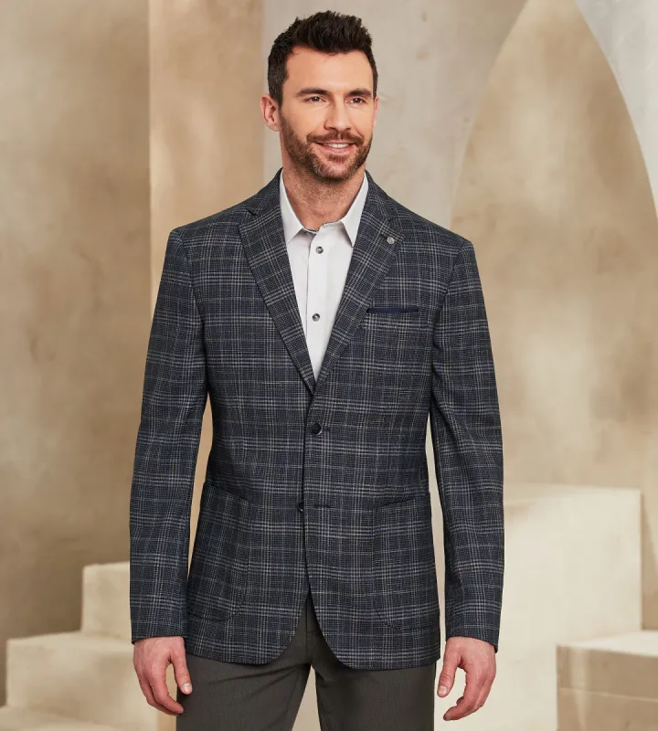 Modern Fit Woven Check Sport Jacket sold by Tip Top