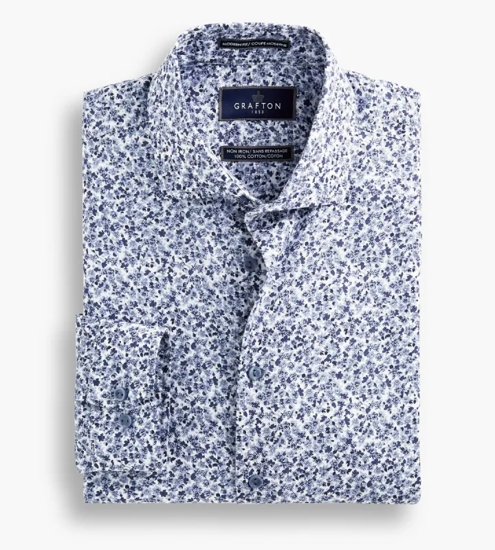 Modern Fit Floral Dress Shirt sold by Tip Top