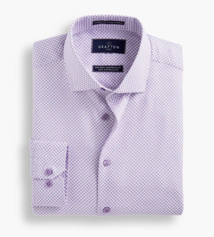 Modern Fit Geo Print Dress Shirt sold by Tip Top
