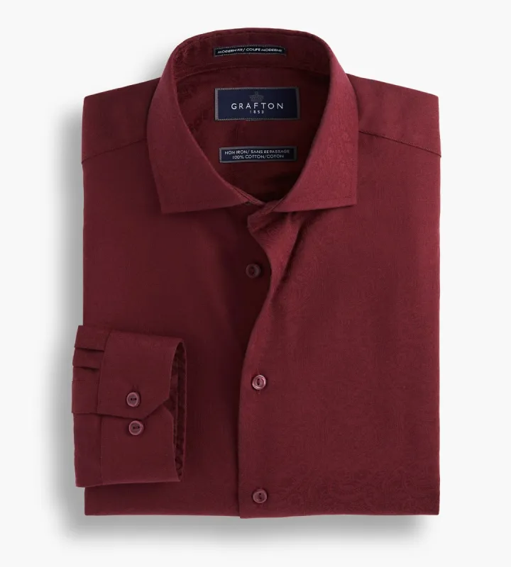 Modern Fit Ultra-Luxe Paisley Dress Shirt sold by Tip Top