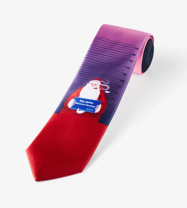 Santa Mug Shot Tie sold by Tip Top