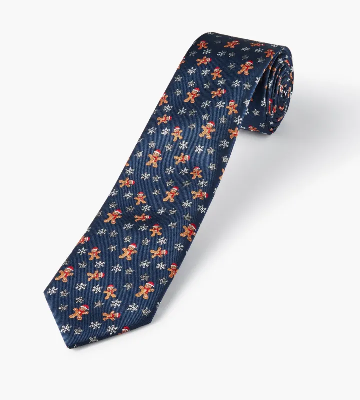 Lurex Gingerbread Man Tie sold by Tip Top