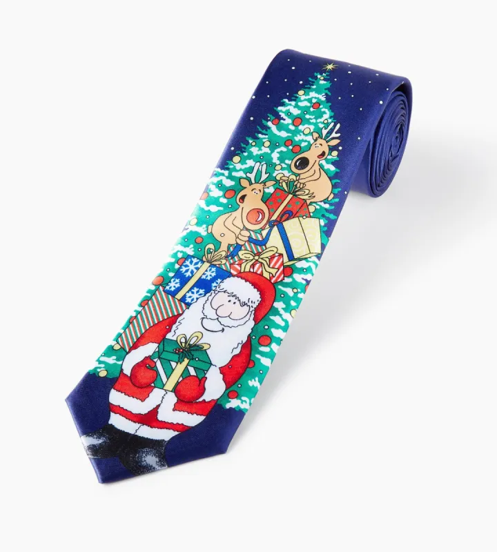Christmas Tree & Santa Tie sold by Tip Top