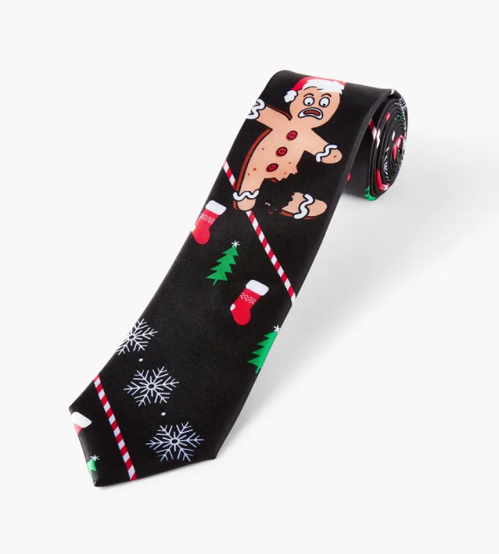 Sad Gingerbread Man Tie sold by Tip Top
