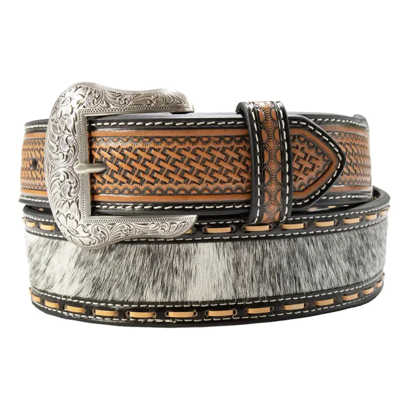 Nocona Roughstock - Men's Calf Hair Belt made by Nocona