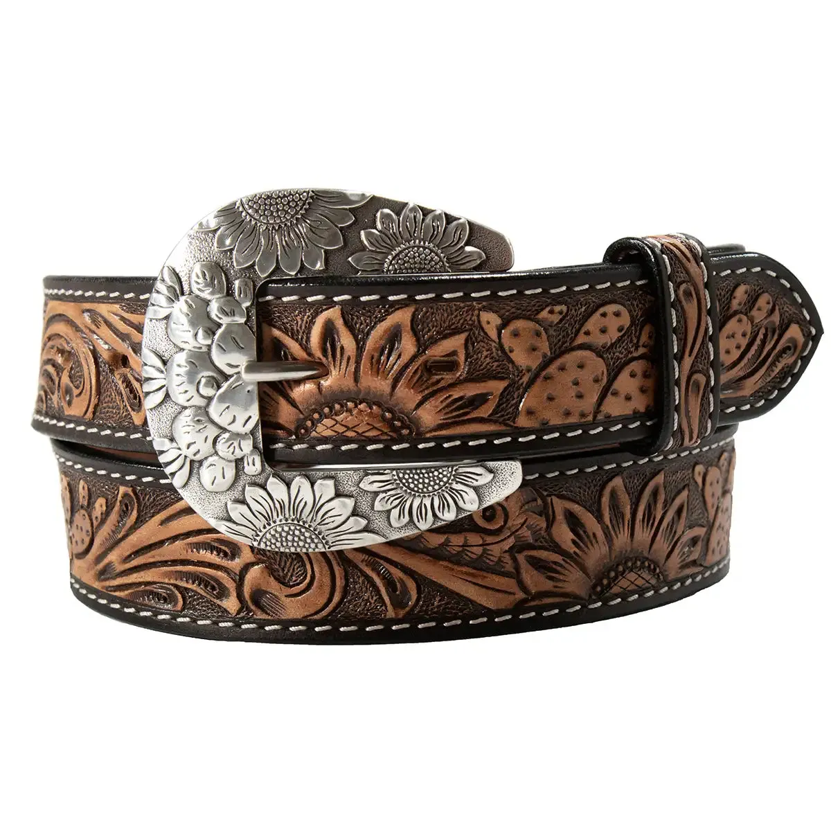 Angel Ranch Desert Bloom - Women's Leather Belt sold by Hat Country