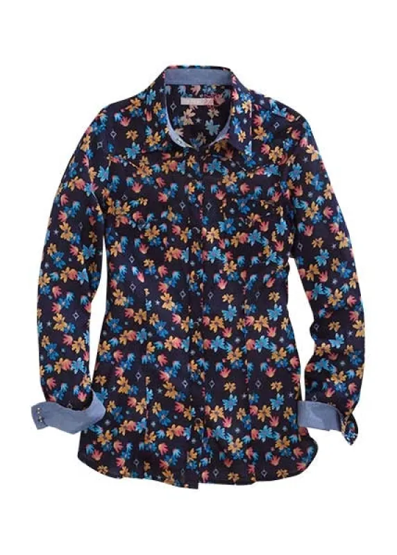 Tin Haul 1425 Firefly Floral (Black) - Women's Western Shirt sold by Hat Country