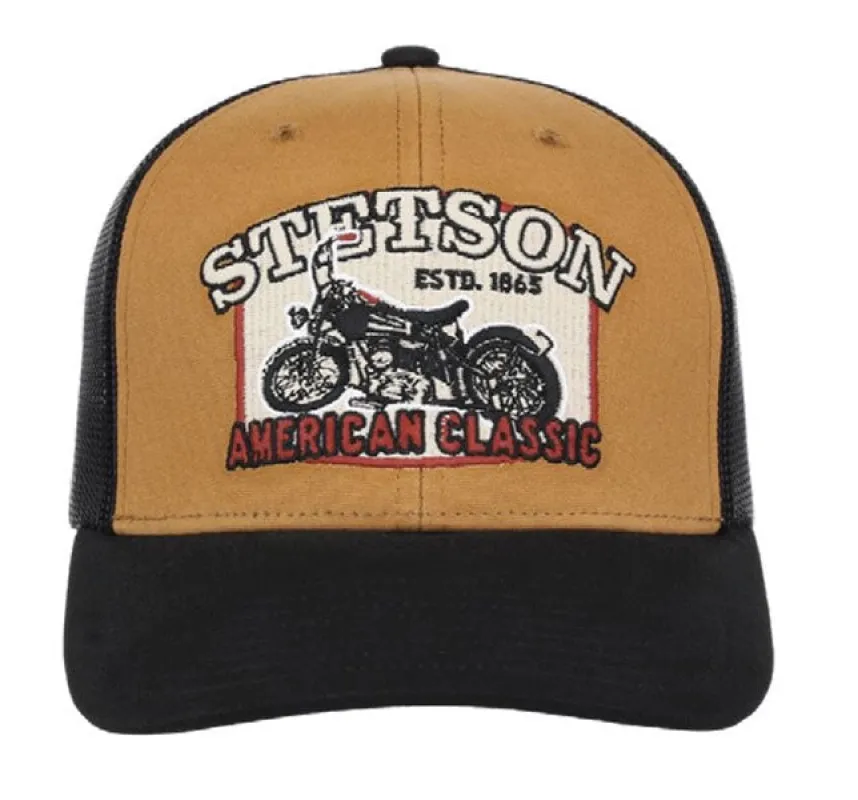 Stetson American Classic (Tan/Black) - Trucker Cap sold by Hat Country