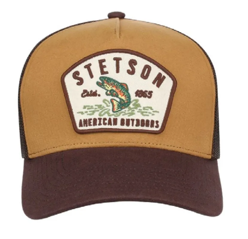 Stetson Western Outdoors (Brown) - Trucker Cap made by Stetson