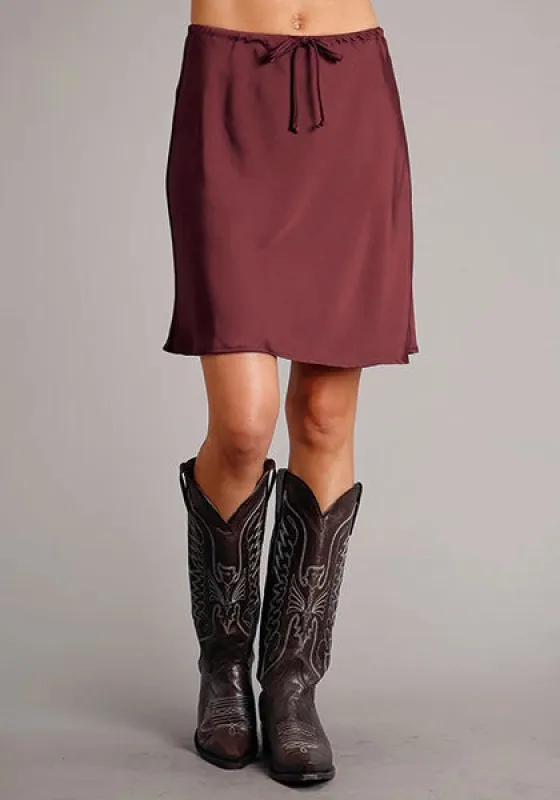 Stetson 1763 Poly Satin (Wine) - Women's Skirt sold by Hat Country