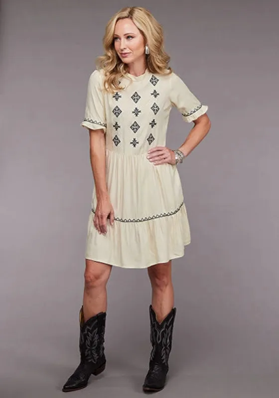 Stetson 2098 3/4 Sleeve (Cream) - Women's Dress sold by Hat Country