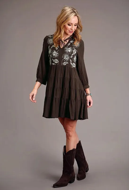 Stetson 1911 Embroidered Twill (Brown) - Women's Dress sold by Hat Country