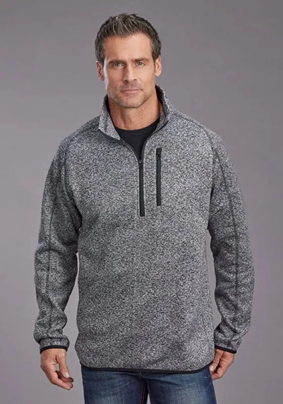 Stetson 2328 Honeycomb Bonded (Grey) - Men's Knit Sweater sold by Hat Country