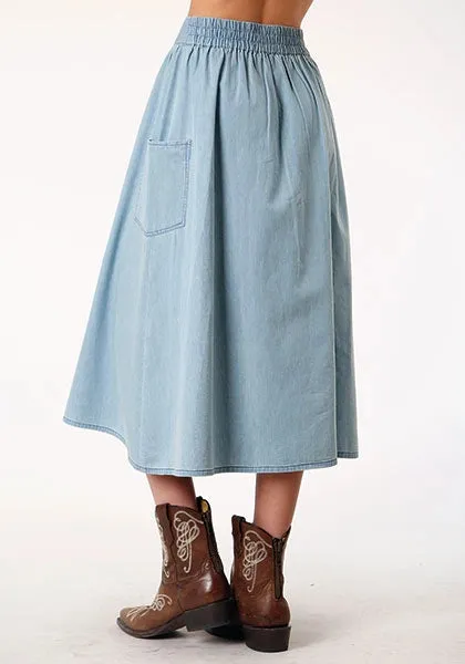 Roper 1789 Long Denim (Blue) - Women's Skirt sold by Hat Country product image thumbnail 2
