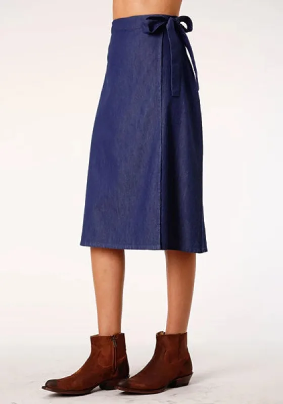 Roper 1283 5.5 Oz Indigo Denim (Blue) - Women's Skirt sold by Hat Country