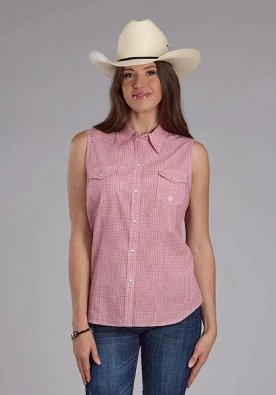 Roper 2500 Saltillo Foulard (Rust) - Women's Sleeveless Shirt sold by Hat Country