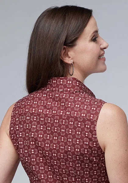 Roper 2005 Ikat Arrows (Red) - Women's Sleeveless Shirt sold by Hat Country product image thumbnail 2