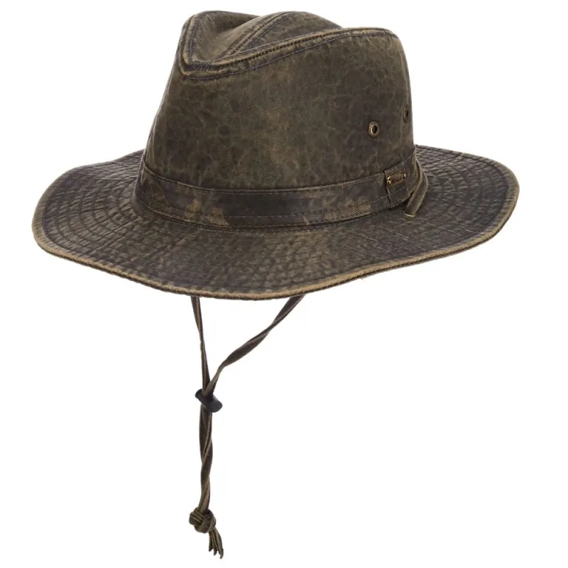 Scala Loon - Weathered Cotton Outback Hat sold by Hat Country