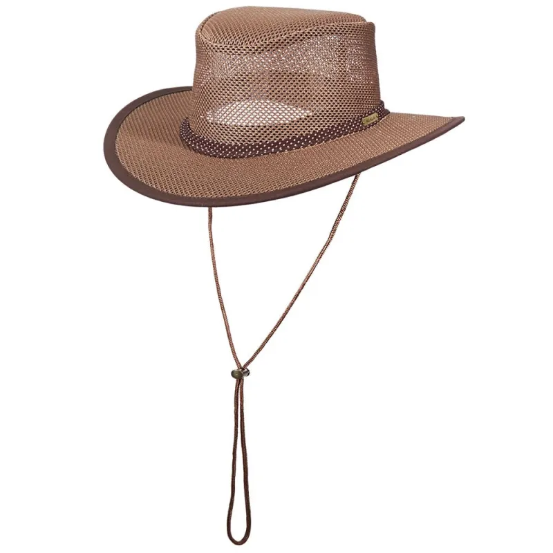 Scala Grand Canyon - Mesh Covered Nylon Australian Outback Hat sold by Hat Country