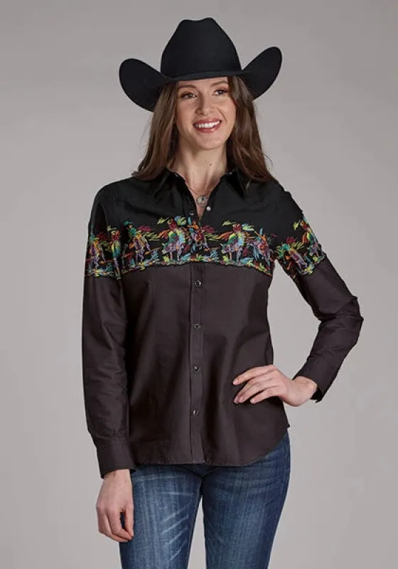 Roper 2121 Bullriders Border (Black) - Women's Western Shirt sold by Hat Country