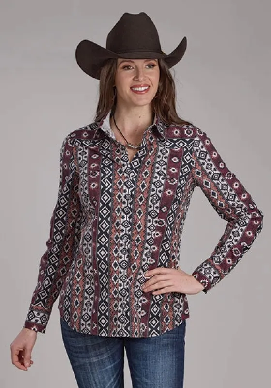 Roper 2178 Winter Aztec (Black) - Women's Western Shirt made by Roper