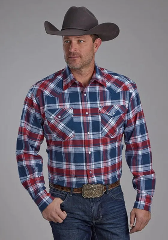 Roper 2205 Flannel (Red) - Men's Western Shirt sold by Hat Country