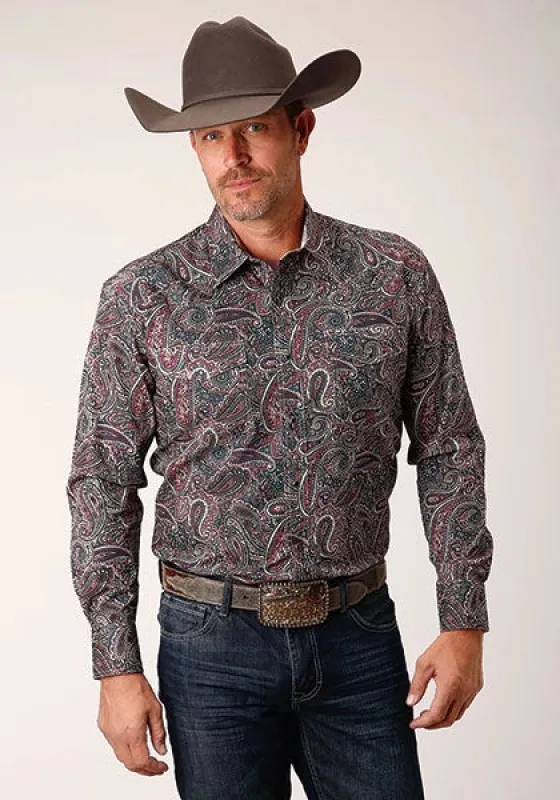 Roper 1664 Old Time Paisley (Multi) - Men's Western Shirt sold by Hat Country