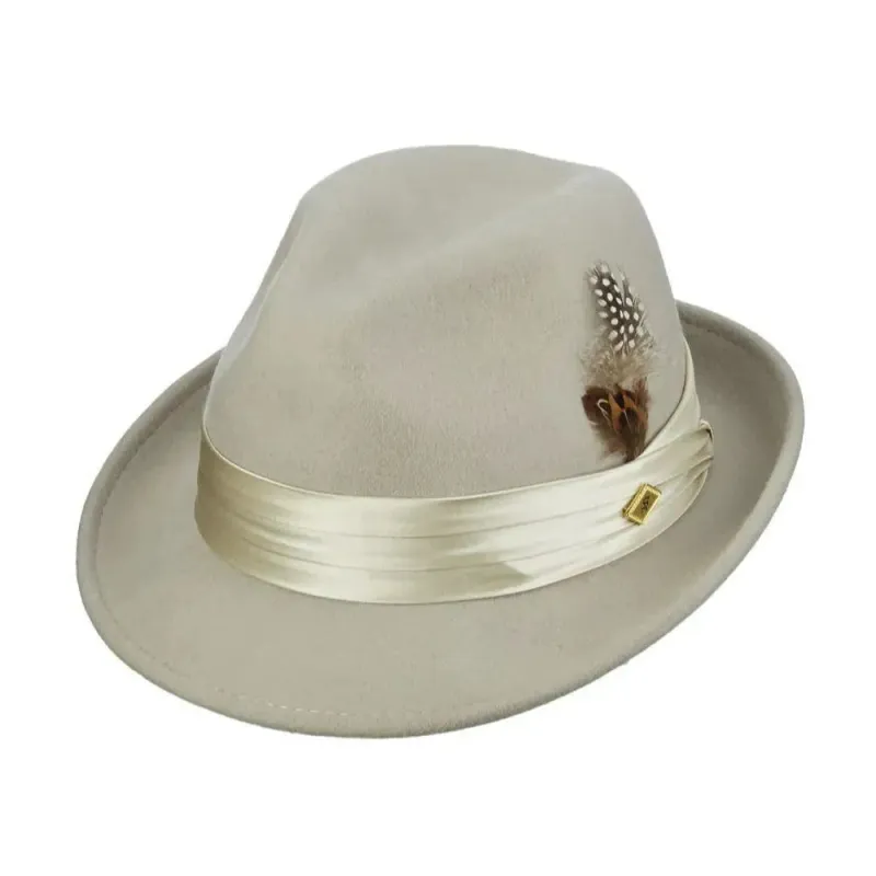 Stacy Adams Johnston - Soft Wool Felt Fedora Hat (Closeout) sold by Hat Country