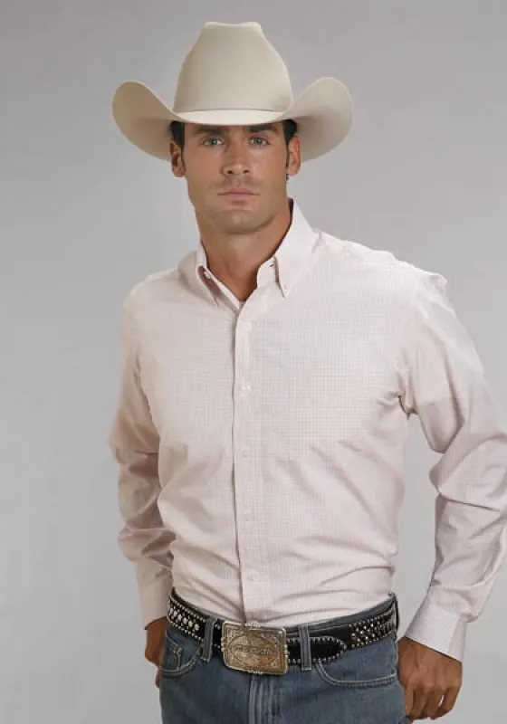 Stetson 5663 Two Stripe Straight (Pink) - Men's Western Shirt made by Stetson