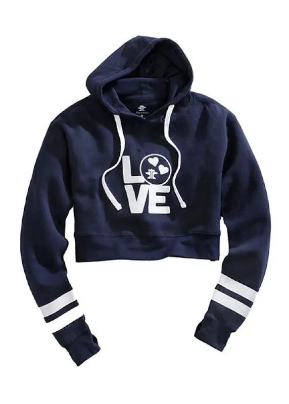 Tin Haul Love Print (Navy) - Women's Hoodie Sweatshirt sold by Hat Country