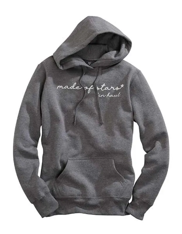 Tin Haul Script Print (Grey) - Women's Hoodie Sweatshirt made by Hat Country