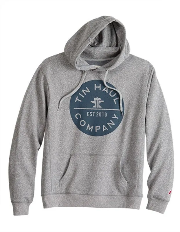 Tin Haul Company Logo (Grey) - Men's Hoodie Sweatshirt sold by Hat Country