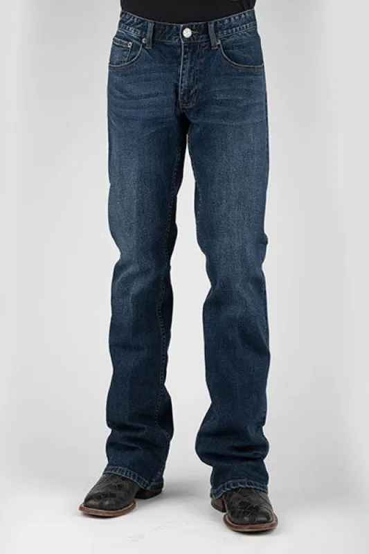Tin Haul 1661 Jagger Stretch Fit (Dark Wash) - Men's Bootcut Jeans sold by Hat Country