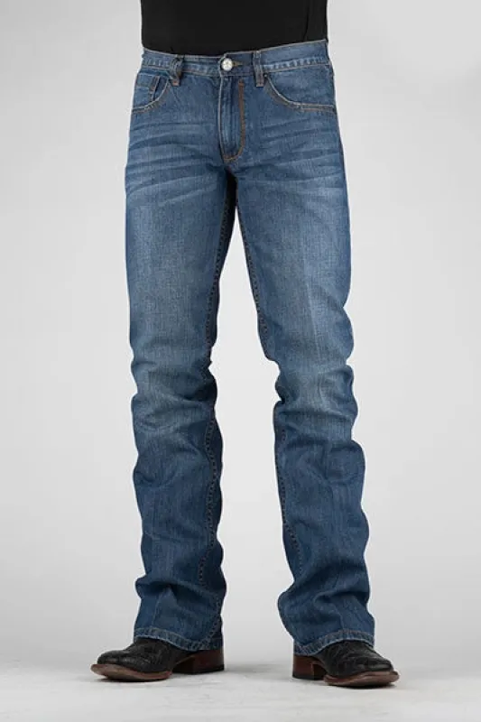 Tin Haul 1660 Jagger Fit (Medium Wash) - Men's Bootcut Jeans sold by Hat Country
