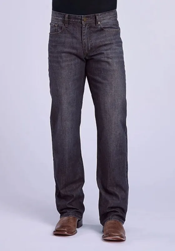 Tin Haul 420 Regular Joe Gold Stitching (Dark Wash) - Men's Bootcut Jeans sold by Hat Country