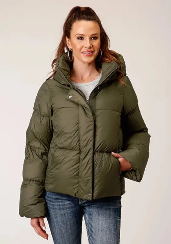 Roper 1744 Puffer (Green) - Women's Nylon Jacket sold by Hat Country