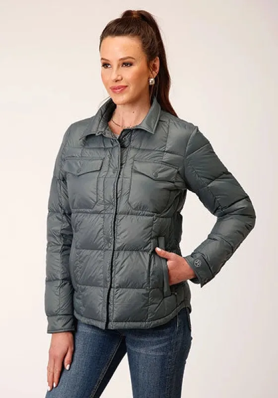 Roper 1744 Parachute (Sage) - Women's Nylon Jacket made by Roper