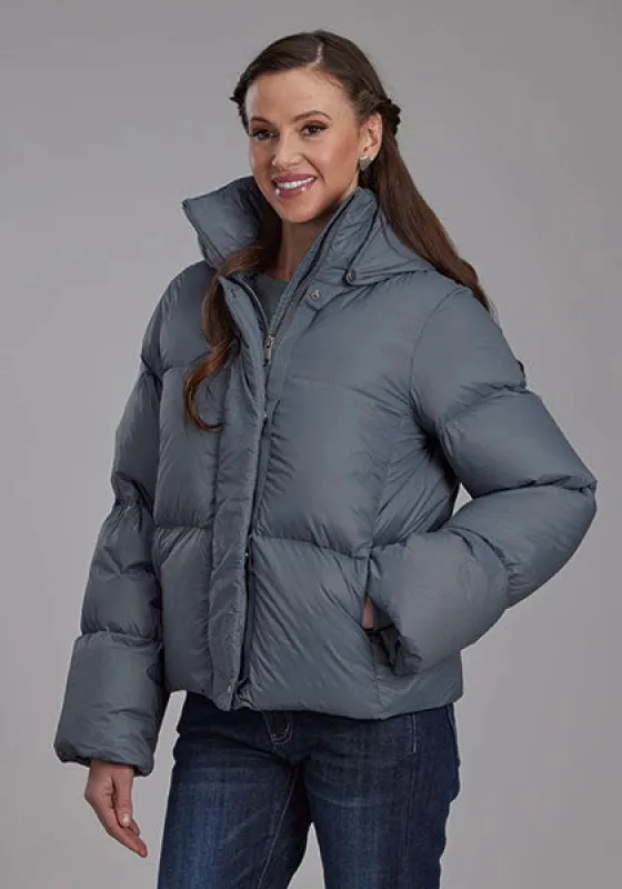 Roper 2165 Puffer (Steel) - Women's Nylon Jacket sold by Hat Country