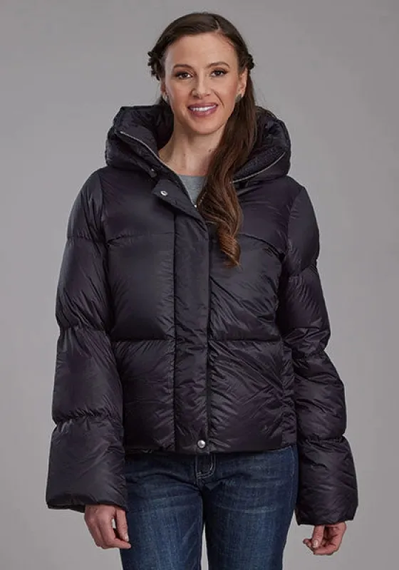 Roper 2165 Puffer (Black) - Women's Nylon Jacket sold by Hat Country